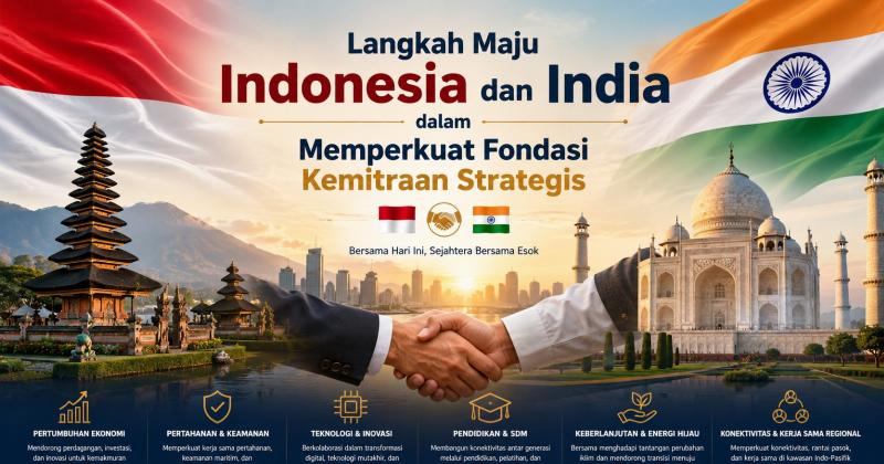 Langkah Maju Indonesia dan India dalam Memperkuat Fondasi Kemitraan Strategis