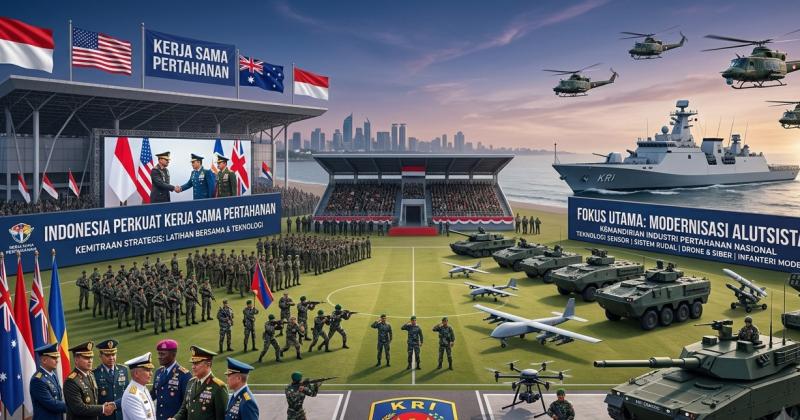 Indonesia Perkuat Kerja Sama Pertahanan, Modernisasi Alutsista Jadi Fokus Utama