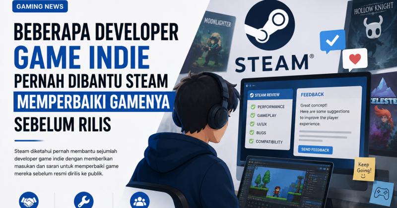 Beberapa Developer Game Indie Pernah Dibantu Steam Memperbaiki Gamenya Sebelum Rilis