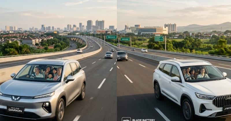 Adu Kuat SUV Listrik 2026, Wuling Darion vs. Jaecoo J5 untuk Mobilitas Keluarga Jarak Jauh