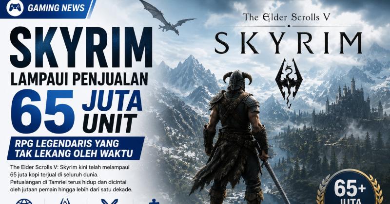 Skyrim Kembali Cetak Rekor, Penjualannya Kini Lampaui 65 Juta Kopi di Seluruh Dunia