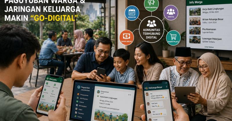 Paguyuban Warga dan Jaringan Keluarga di Jabodetabek Makin "Go-Digital"