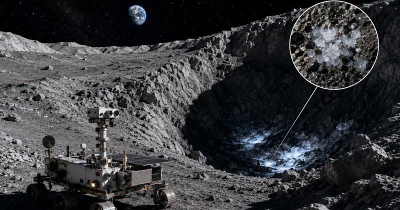 Foto HD Kutub Selatan Bulan Ungkap Potensi Es Air