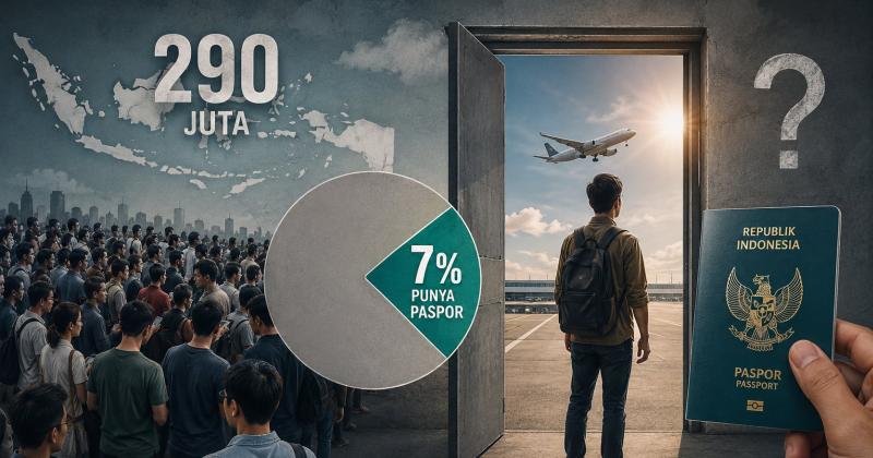 290 Juta Penduduk, Tapi Cuma 7% Punya Paspor — Kenapa WNI Enggan KELUAR NEGERI?