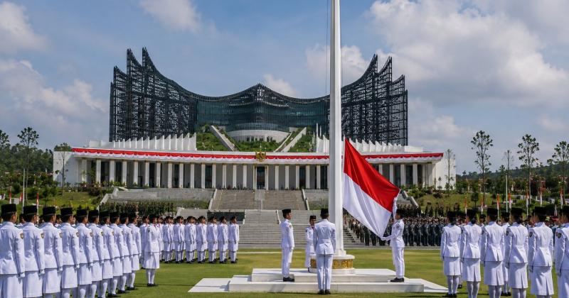 Ribuan Paskibraka Tingkat Nasional Mulai Jalani Gladi Bersih di Lapangan Upacara IKN