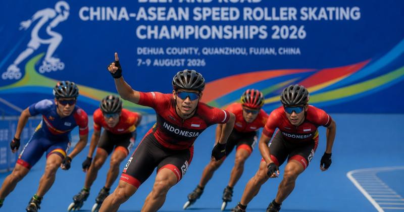 Tim Sepatu Roda Indonesia Tampil Gemilang di Kejuaraan China-ASEAN 2026