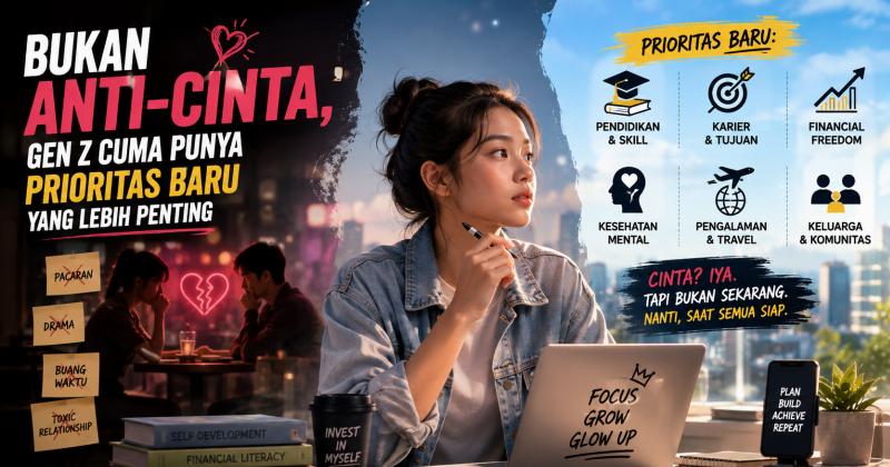 Bukan Anti-Cinta, Gen Z Cuma Punya Prioritas Baru yang Lebih Penting