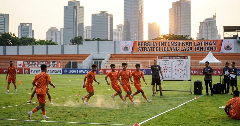 Persija Intensifkan Latihan Strategi Jelang Laga Tandang Skuad Muda 'Macan Kemayoran' Siap Tampil Ciamik