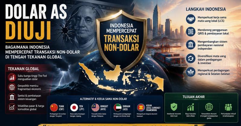 Dolar AS Diuji Bagaimana Indonesia Mempercepat Transaksi Non-Dolar di Tengah Tekanan Global