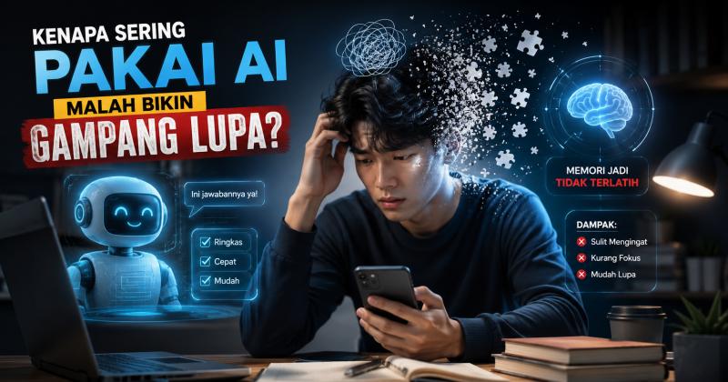 Kenapa Sering Pakai AI Malah Bikin Gampang Lupa?
