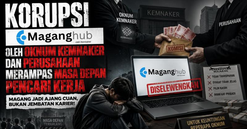 Korupsi MagangHub oleh Oknum Kemnaker dan Perusahaan Merampas Masa Depan Pencari Kerja