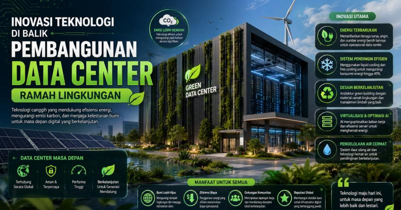 Inovasi Teknologi di Balik Pembangunan Data Center Ramah Lingkungan