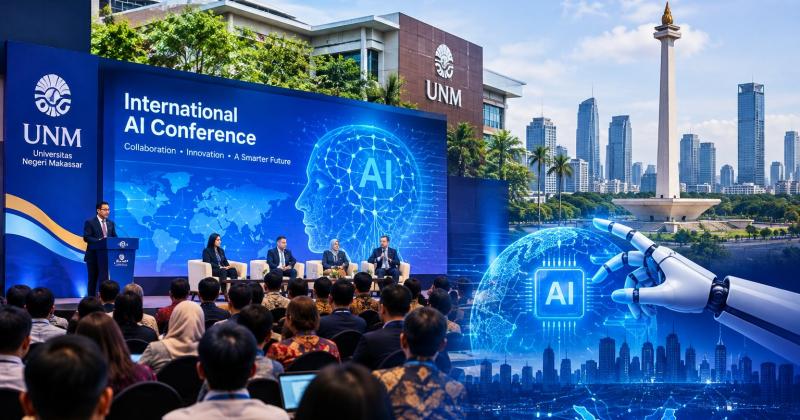 Konferensi AI Internasional Digelar di UNM dan Jakarta, Indonesia Kian Jadi Pasar Potensial Teknologi Kecerdasan Buatan