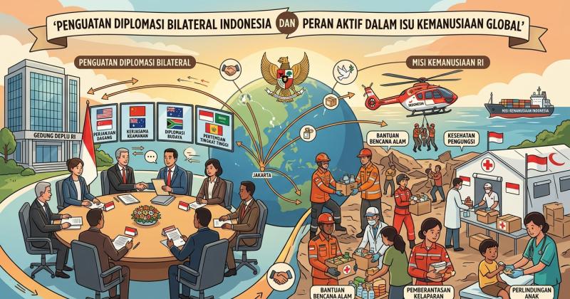 Penguatan Diplomasi Bilateral Indonesia dan Peran Aktif dalam Isu Kemanusiaan Global
